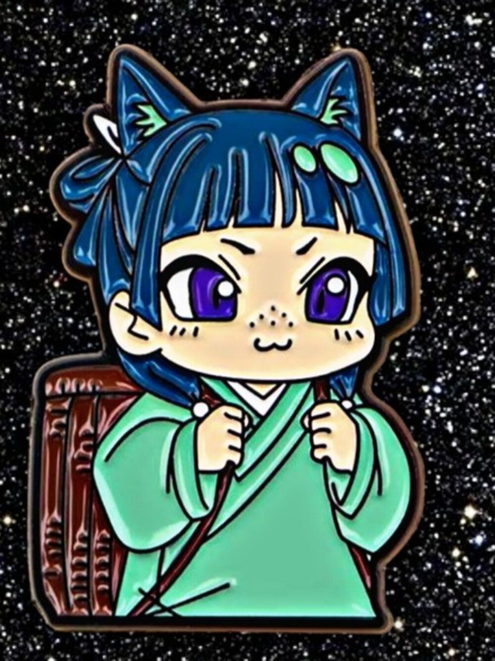The Apothecary Diaries Chibi Maomao Cat Ears Enamel Pin – Anime Collectible